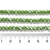 Electroplate Opaque Glass Beads Strands EGLA-A035-P4mm-A15-4