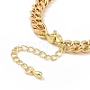 Colorful Cubic Zirconia Girl Link Bracelet BJEW-B068-01-4