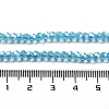 Electroplate Transparent Glass Beads Strands EGLA-A035-T3mm-A08-4