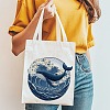 Canvas Women's Tote Bags ABAG-WH0056-002-5