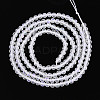 AB Color Plated Natural Quartz Crystal Beads Strands G-T144-A07-05-2