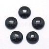 Natural Dyed & Heated Black Agate Cabochons G-P393-R02-12mm-1