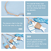 SUPERFINDINGS 2Pcs 2 Colors Mediterranean Style Natural Wood Pendant Ornaments HJEW-FH0001-03-4