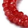 Baking Paint Imitation Jade Glass Bead Strands DGLA-A034-J6MM-A32-3