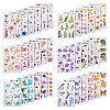 36Pcs 36 Styles PET Waterproof Stickers STIC-TAC0001-004-2