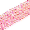 Baking Paint Transparent Glass Beads Strands DGLA-A035-T4mm-A11-1