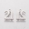 201 Stainless Steel Charms STAS-Q201-T410-2
