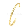 Brass Twisted Cuff Bangle BJEW-P168-F02-1