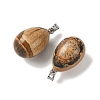 Natural Picture Jasper Pendants GG-K002-08A-04-2