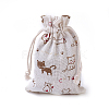 Burlap Kitten Packing Pouches LS-ABAG-I001-10x14-03-2