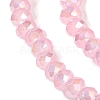 Baking Electroplate Glass Beads Strands DGLA-A039-J2MM-B15-3