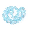 Electroplate Transparent Glass Beads Strands EGLA-N056-02A-08-2