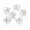 Tibetan Style Alloy Pendants TIBEP-21057-AS-RS-2