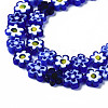Handmade Millefiori Glass Bead Strands LAMP-J035-8mm-37-2