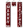 Christmas Polyester Hanging Sign for Home Office Front Door Porch Decorations HJEW-WH0023-009-6