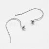 Anti-Tarnish Rhodium Plated 925 Sterling Silver Earring Hooks STER-N0001-024-2