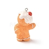 Christmas Theme Opaque Resin Pendants RESI-I336-01P-06-3