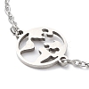 Tarnish Resistant 201 Stainless Steel Link Bracelets with Cable Chains LS-BJEW-P297-01P-C-2