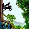Iron Hanging Plant Hanger Bracket HJEW-WH0095-020-6