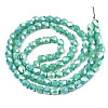 Electroplate Glass Beads Strands X-EGLA-N002-13-A07-2