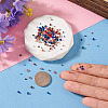 Pointed Back Glass Rhinestone Cabochons RGLA-YS0001-05-6
