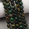 Grade AB Natural Tiger Eye Beads Strands X-G-B133-A02-6MM-02-6
