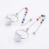 Chakra Gemstone Pyramid Dowsing Pendulums G-F515-01D-1