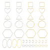 40Pcs 16 Style Alloy Linking Rings FIND-PJ0001-27-2