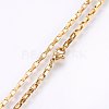 304 Stainless Steel Box Chain Necklaces NJEW-F226-07G-06-2