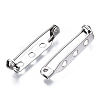 201 Stainless Steel Brooch Pin Back Safety Catch Bar Pins STAS-S117-022C-4