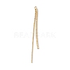 Brass Rhinestone Chain Tassel Big Pendants KK-P227-02G-2