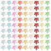 90Pcs 9 Colors Baking Paint Transparent Glass Pendants DGLA-TA0001-61-2
