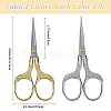 2Pcs 2 Colors 201 Stainless Steel Sewing Embroidery Scissors AJEW-DJ0004-08A-2