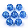 Transparent Crackle Acrylic Round Beads Strands LS-CCG-R002-12mm-03-2