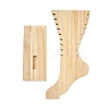 Leg Shaped Wood Anklet Display Stands WD-CBA482F-01B-2