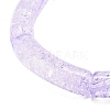 6Pcs 6 Color Jelly Color Acrylic Curved Tube Beaded Stretch Bracelets Set BJEW-JB07979-5