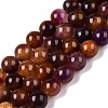 Dyed Natural White Jade Beads Strands G-T138-8mm-210-21-4