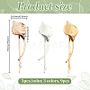 9Pcs 3 Colors Iron Hair Bobby Pins PHAR-HY0001-12-2
