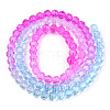 Transparent Glass Beads Strands GLAA-E036-07P-3
