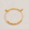 Adjustable Brass Bell Charm Bangles NI8810-1-1