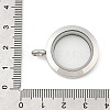 304 Stainless Steel Floating Locket Pendants X-STAS-E443-41P-03-3