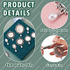 10Pcs 5 Style Alloy Pendant Cabochon Settings HJEW-TAC0120-4