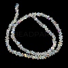 Electroplate Transparent Glass Beads Strands EGLA-P061-04C-AB-4