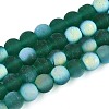 Frosted Transparent Glass Beads Strands LS-GLAA-T032-T8mm-MBB21-1