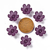 Frosted Acrylic Bead Caps MACR-S371-07A-743-3