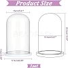 Glass Dome Cover AJEW-WH0001-95A-2
