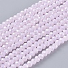 Electroplate Glass Beads Strands EGLA-A034-P3mm-B12-1