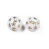 Craft Style Opaque White Acrylic Beads MACR-N012-11-B02-4