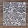 Cat Shape DIY Pendant Silicone Molds DIY-G101-01A-3