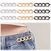 9Pcs 3 Colors Oval Link Chain Alloy Adjustable Jean Button Pins FIND-DC0007-87-1